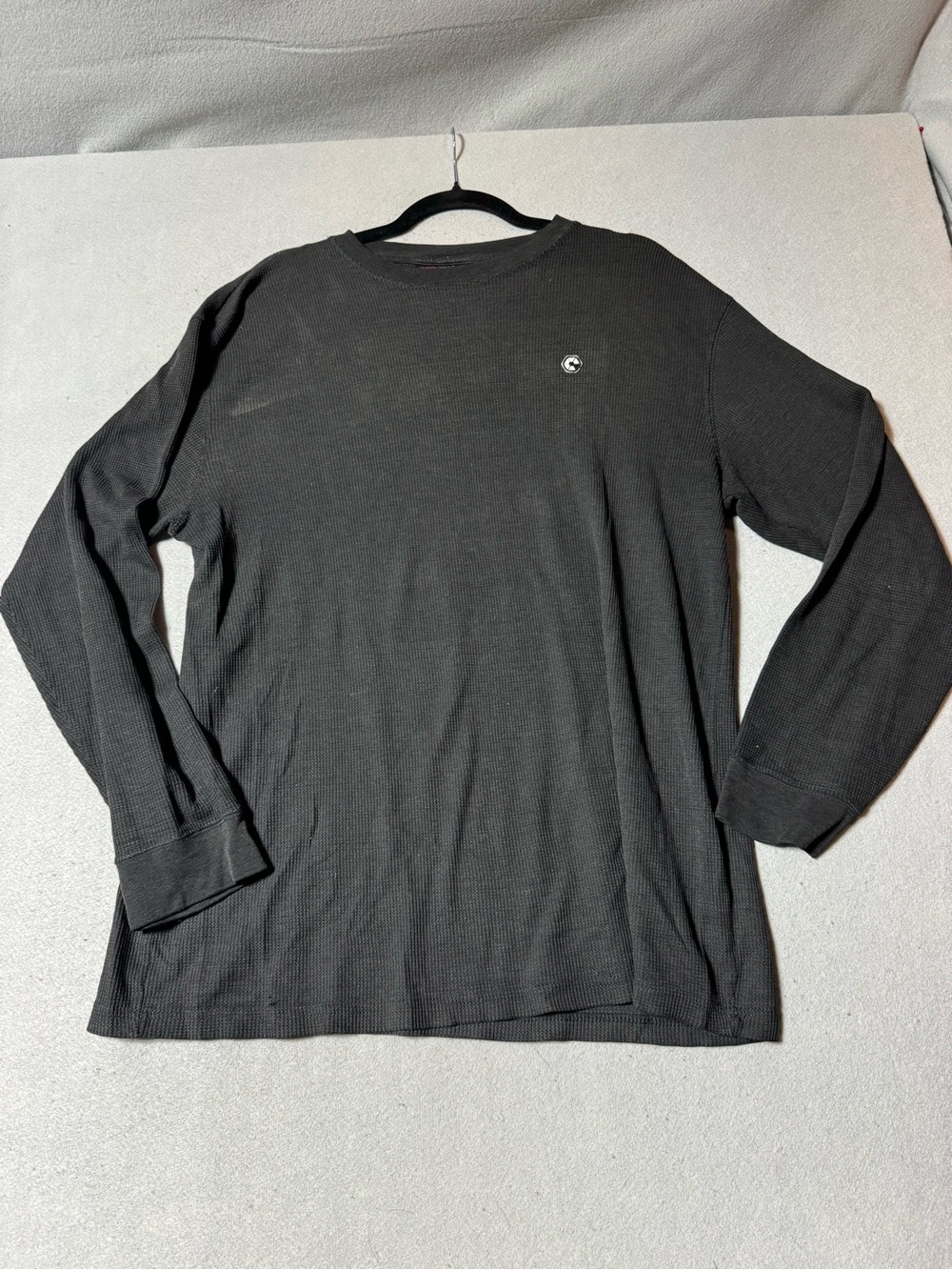 South Pole Men’s Black Long-Sleeve Waffle Crew Base Layer